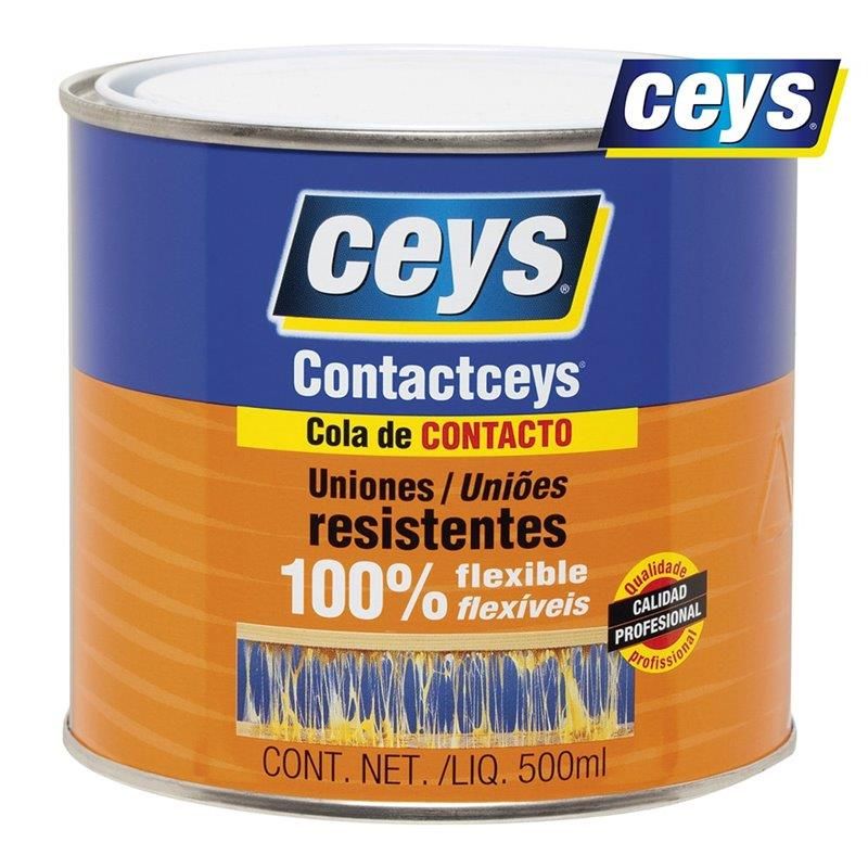 Adesivo de contato profissional CEYS - lata extra grande 1/2L 503406