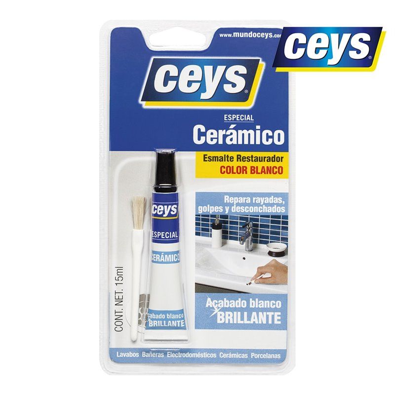 Restaurador Cerâmico CEYS - Branco Brilhante 15ml 505101