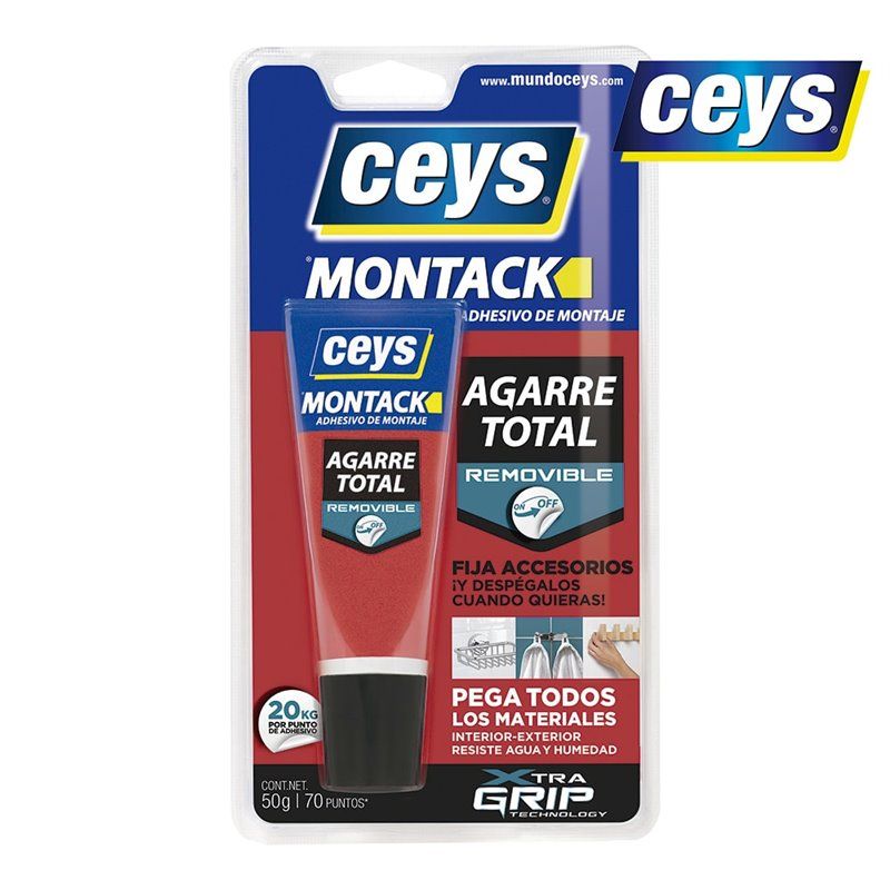 Adesivo de montagem CEYS Montack - Blister removível 50g 507250