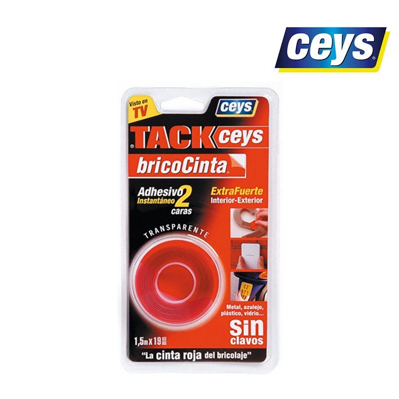 Fita Adesiva CEYS TackCEYS - Fita DIY Transparente 1,5m 507519