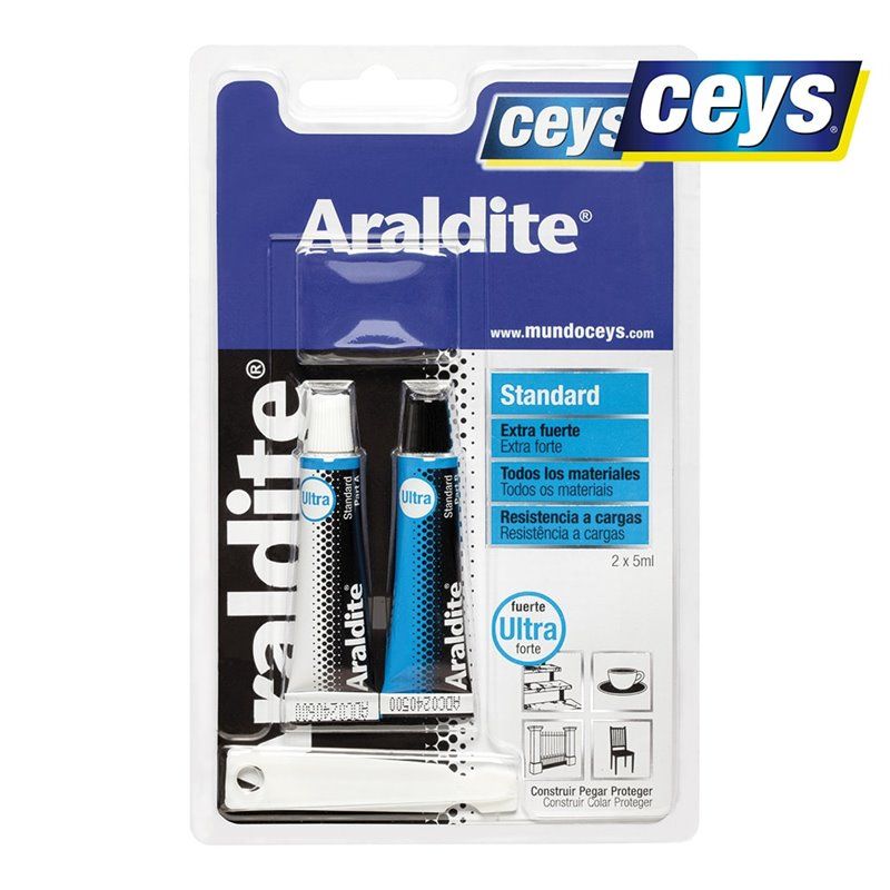 Adesivo Epóxi CEYS Araldite - Blister Pequeno Padrão 5+5ml 510106