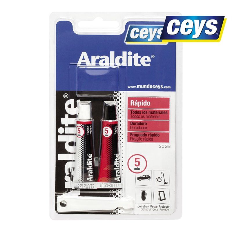 CEYS  ARALDITE RAPIDO PEQUEÑO BLISTER 5+5ML 510206