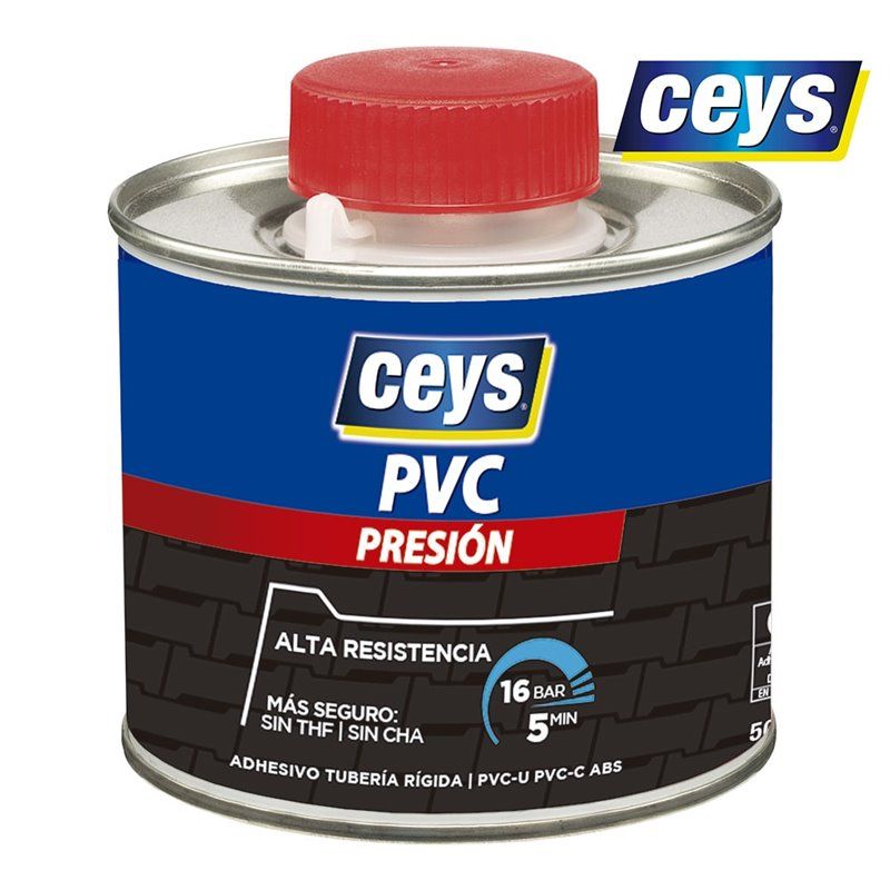 Adesivo CEYS para PVC - Tampa Pincel de Pressão 500ml 900210