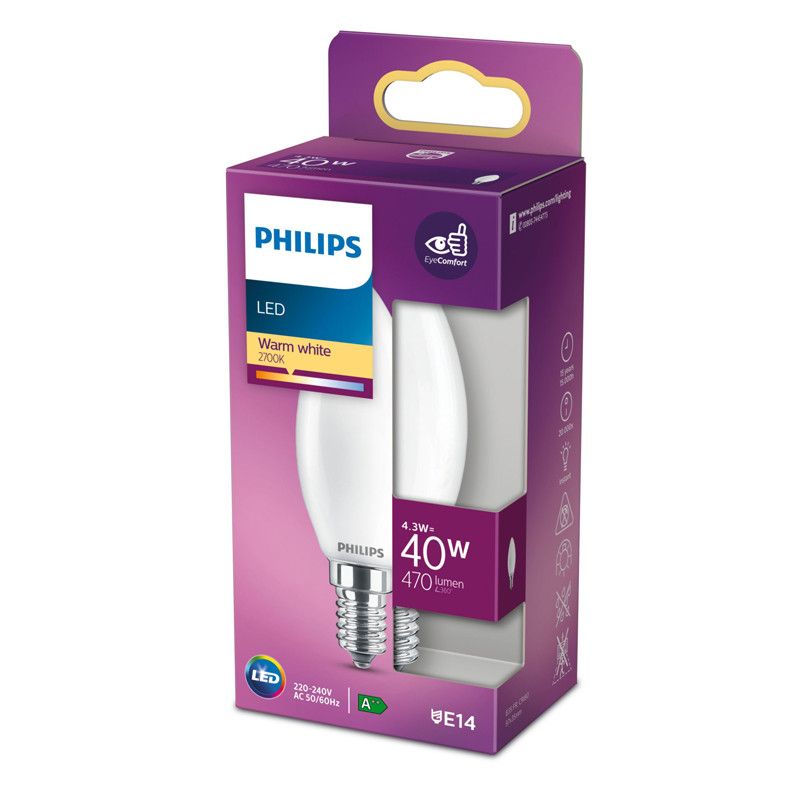 Bombilla de led standar E27 8,5W 1.055Lm 6500K luz fría PHILIPS