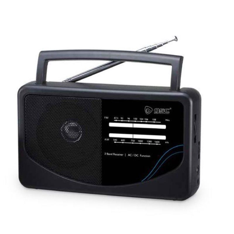 Radio horizontal portátil 3xD y 230V 250x65x130mm                                                   