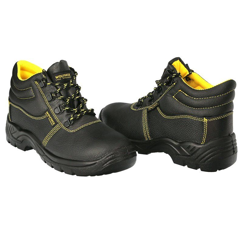 Botas de segurança Wolfpack couro preto S3 nº 42 (par)