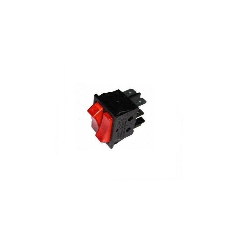 Doble interruptor luminoso empotrado 30x22mm