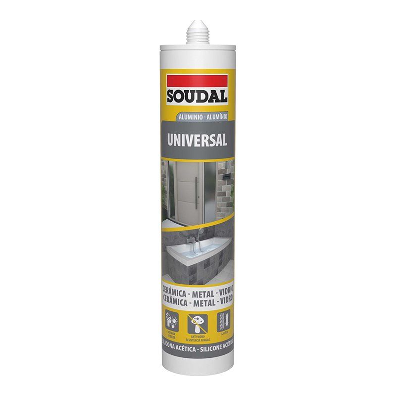 Silicona universal aluminio 280ml 115924 soudal