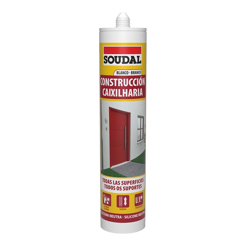 SOUDAL Silicone de Construção Neutro Branco 290ml 115786