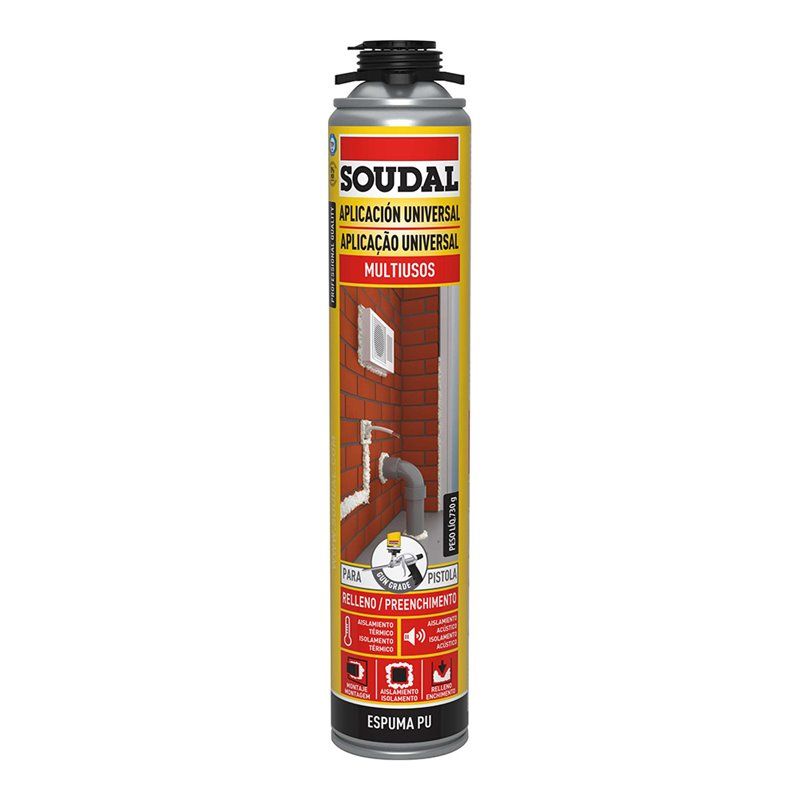 Espuma SOUDAL para Pistola Clássica 750ml 115798