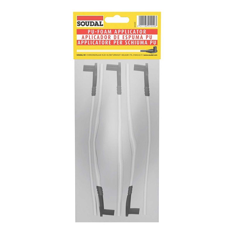 Blister 5 canulas para espuma pu 102998 soudal