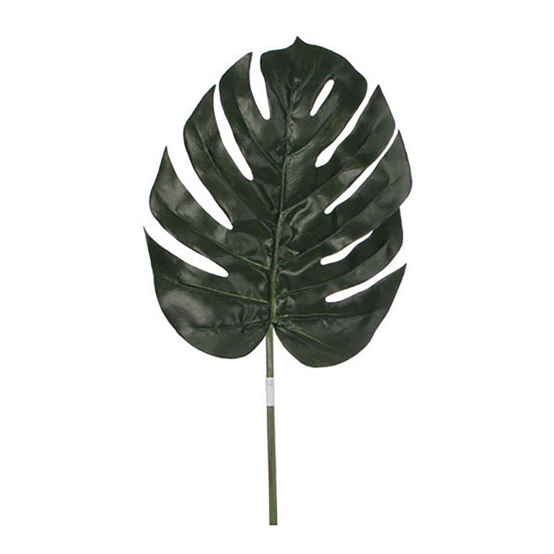 Hoja de monstera color verde 88cm