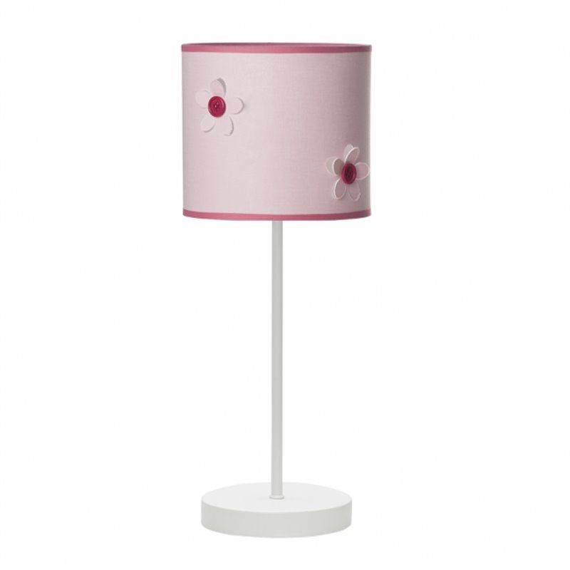 Candeeiro de mesa Button rosa 1xE14 (Ø16x38cm)