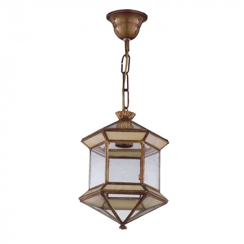 FAB 1.973-OPALINA | Farol Granadino Hexagonal Opalina 1xe27 REGx21x21