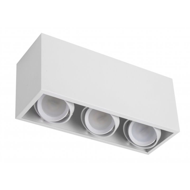 FAB 092583001 | Foco Kardan Octavio Superficie 3xgu10 Blanco  10x30x12  Bombillas No Incluidas