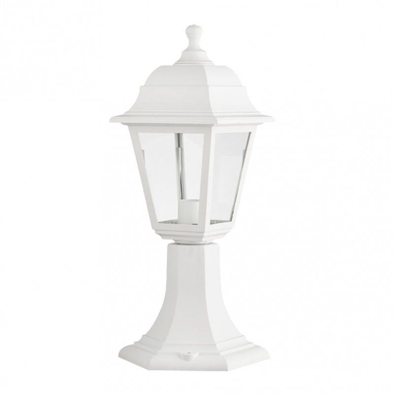 FAB 125871001 | Sobremuro Exterior Albahaca 1xe27 Blanco Ip44 Policarbonato 41,5x16,5d