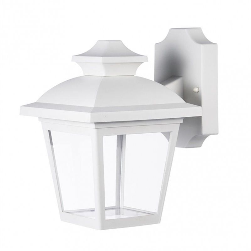 FAB 126361001 | Aplique Exterior Maca 1xe27 Blanco Ip44 Policarbonato 24,5x17x22,3 Cm