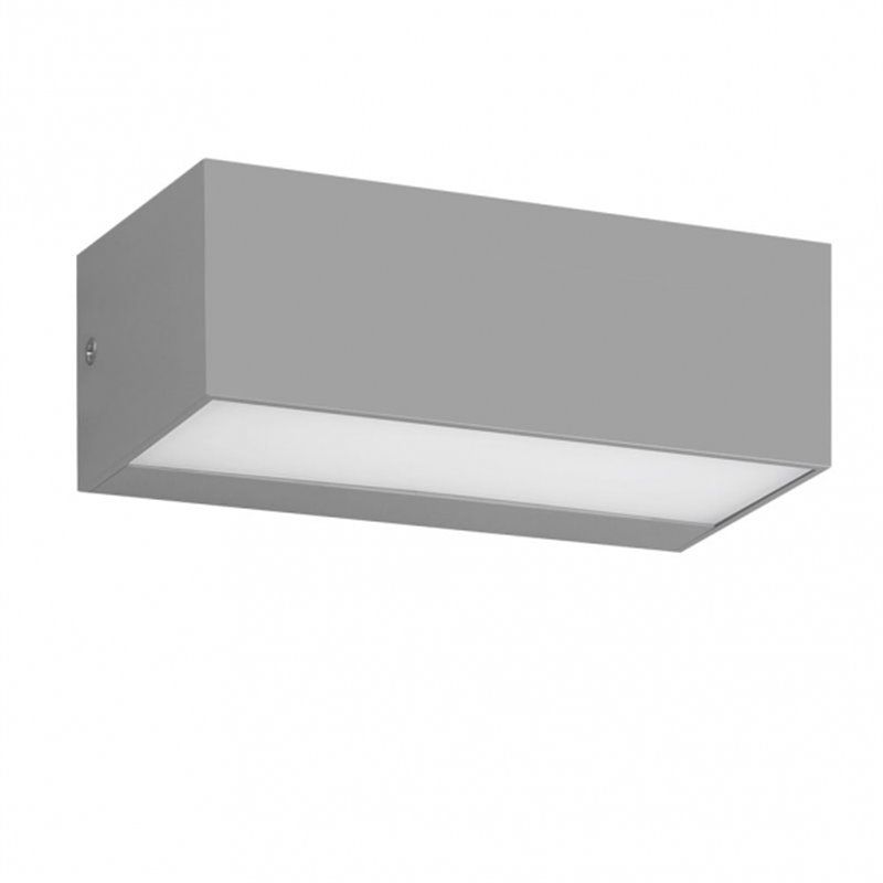 FAB 126961028 | Aplique Exterior Masala 1xe27 Gris Ip65 Policarbonato  9x23x10,1 Cm