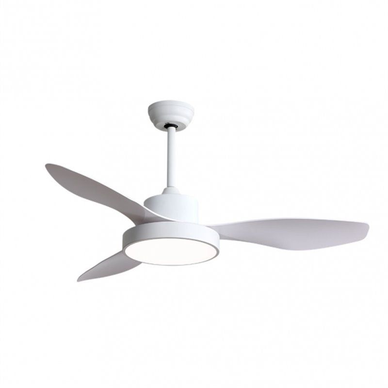 Ventilador de techo con luz con mando marrón oscuro 108 cm