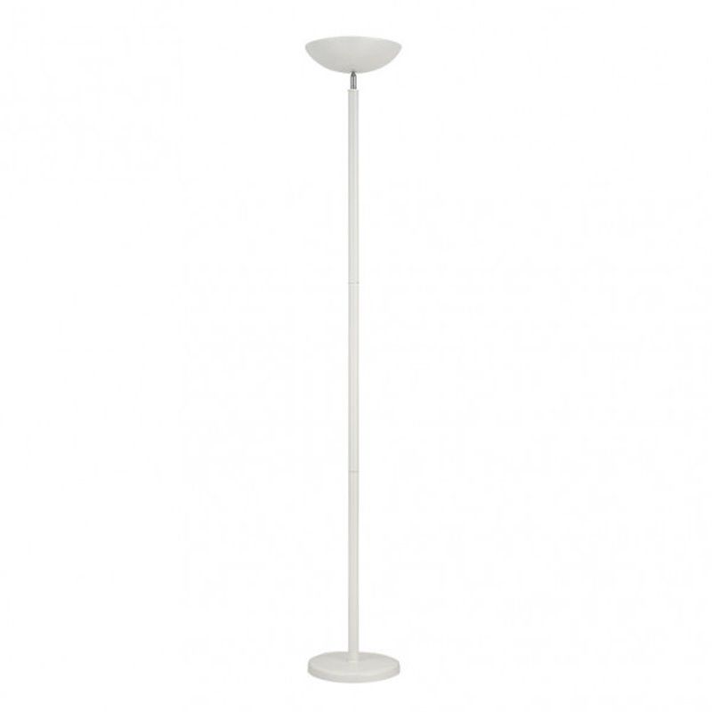 FAB 136142001 | Pé de sala de estar Luyten 2xe27 branco fosco 180x27x27 cm