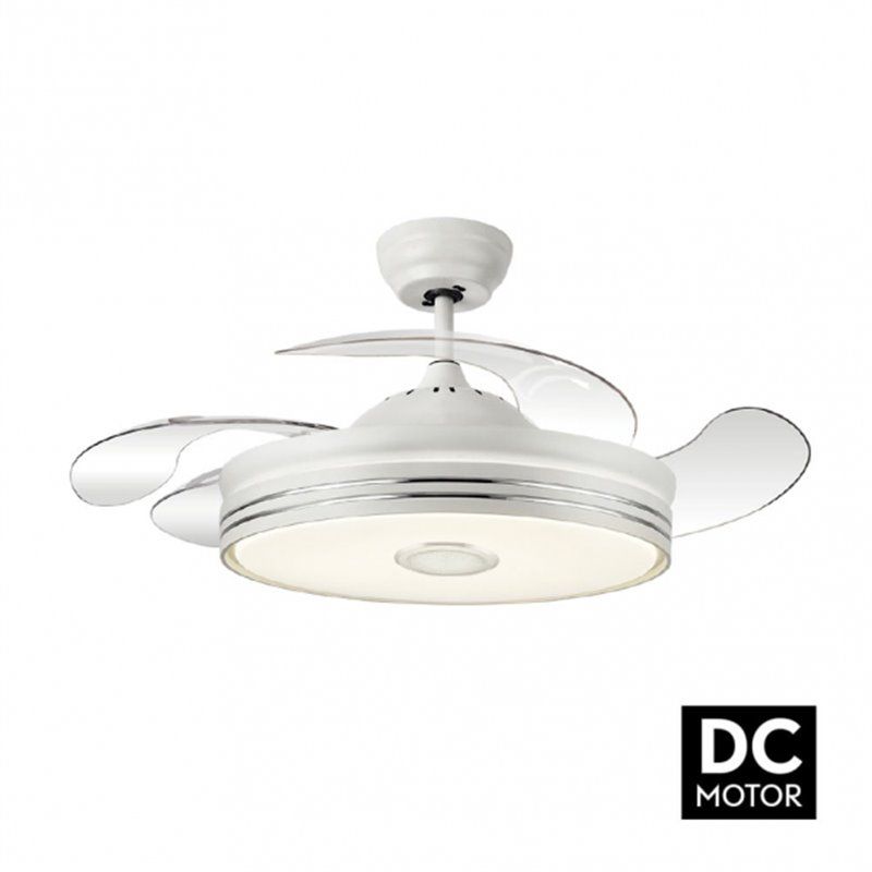 FAB 142791401 | Ventilador Dc Matanuska 72w 3600lm Bla Bluethooth  32x55/108d.4 Aspas Desp.6 Vel.3 Color.