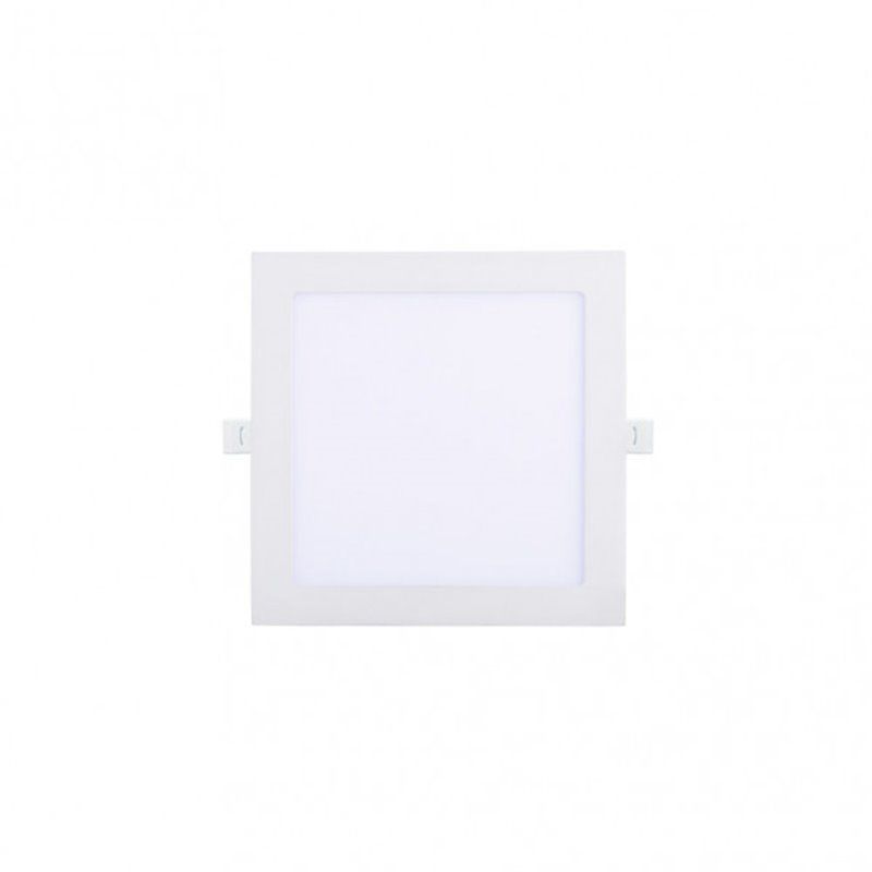 FAB 146981201 | Downlight Basalto 12w 65000k Quadrado Branco 1080lm 2,5x17x17 Cm Corte 15,5x15,5 Cm