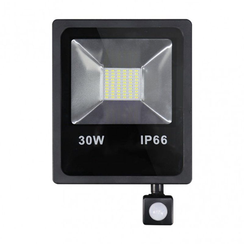 FAB 147780309 | Projetor C/sensor Olivino 30w 6500k Preto 2700lm Led Sm Ip66 27,5x19,5x6 Cm