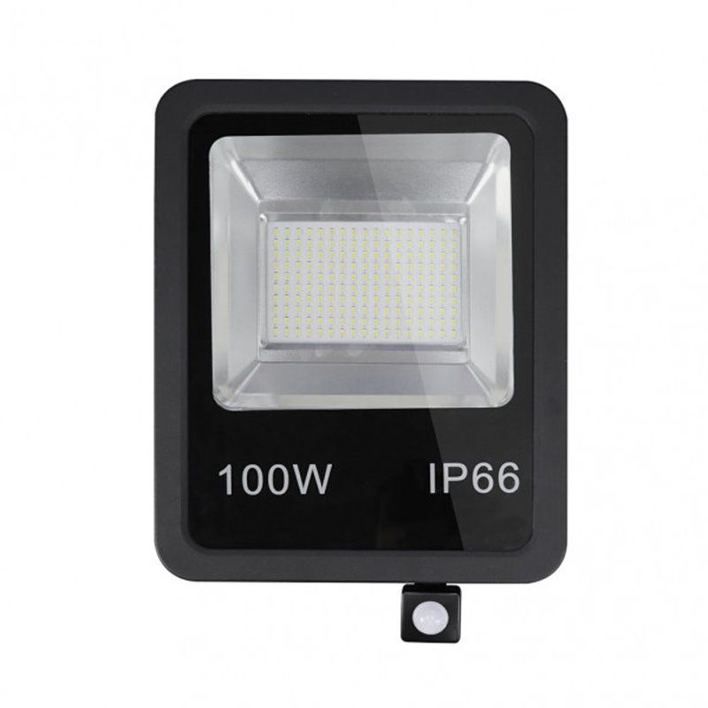 FAB 147781009 | Proyector C/sensor  Olivino 100w 6500k Negro 9000lm  Led Sm Ip66 39,5x28,5x7 Cm