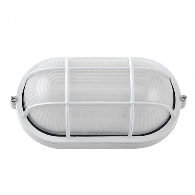 FAB 148162201 | Aplique Ext.oval Aluminio Apus Grande 1xe27 Blanco 11,5x27,5x15,5 Cm  Ip44