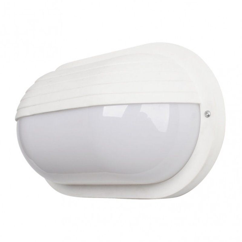 FAB 148262201 | Aplique Ext.oval Canopus Grande1xe27 Policar.blanco  10x26x15 Cm Ip44