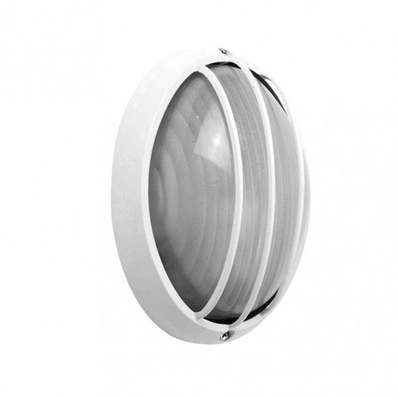 FAB 148461001 | Aplique Ext.oval Aluminio Aquila Peq.1xe27 Blanco  10,5x22x14 Cm Ip44