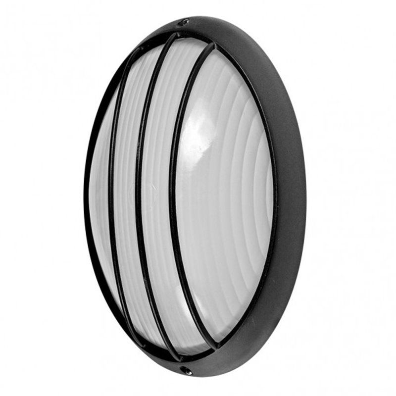 FAB 148461109 | Candeeiro de parede Ext.oval Alumínio Aquila Grand 1xe27 Neg 11x32x20,5 Cm Ip44