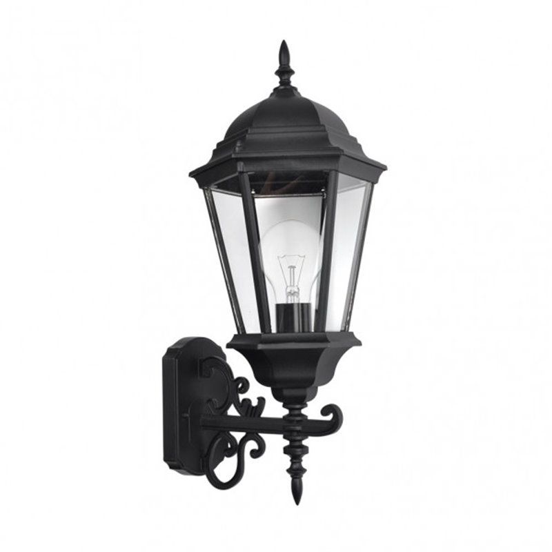 FAB 149761009 | Regulus 1xe27 Candeeiro de parede exterior em alumínio preto 54x25x27 cm Ip44