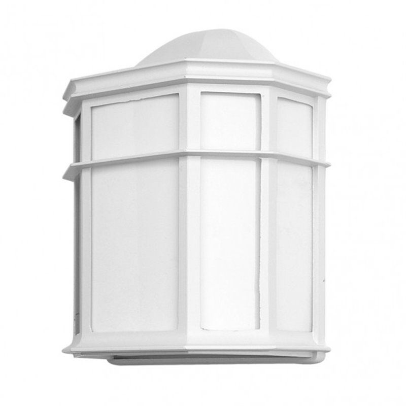 FAB 150061001 | Aplique Exterior Aluminio Bellatrix 1xe27 Blanco  25x11x19,5 Cm Ip44