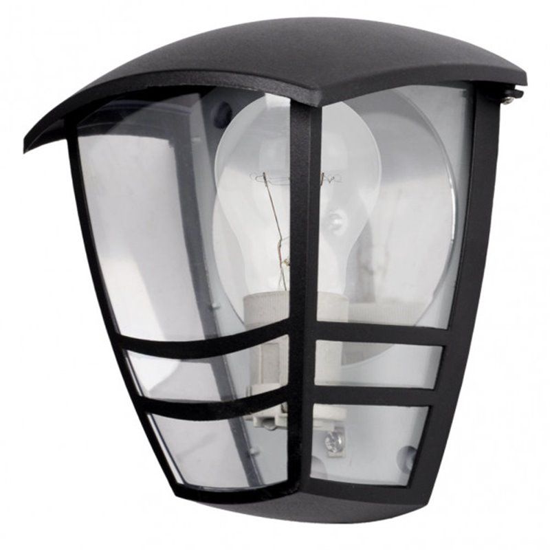 FAB 150261109 | Aplique Exterior Aluminio Alnilan 1xe27 Negro Ip44 20x17,5x13 Cm