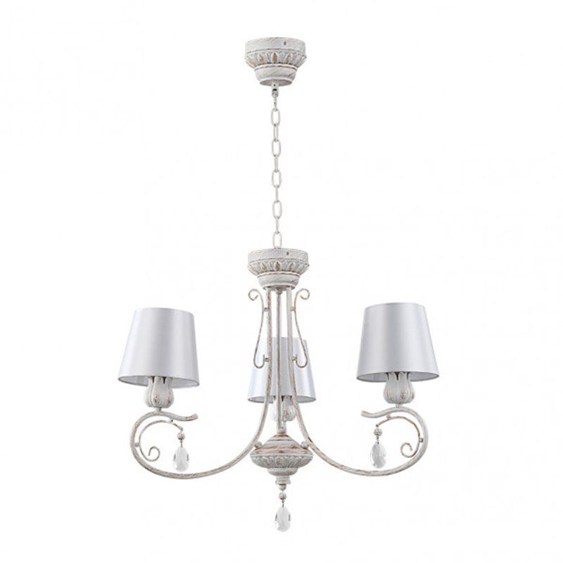 FAB 151453075 | Lâmpada Clematis 3xe14 Branco/ouro Regx60x60 Cm