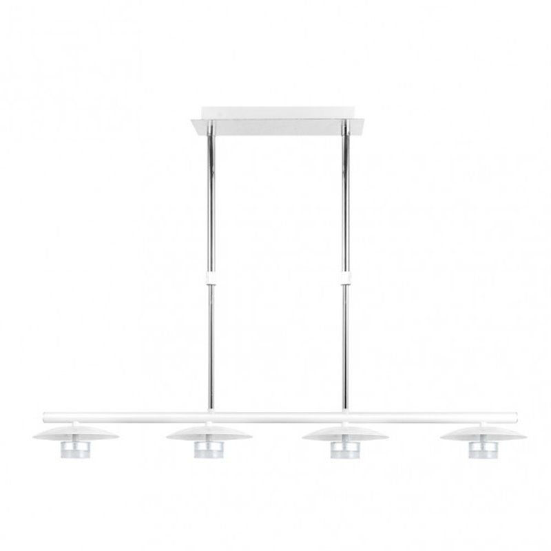 FAB 153654074 | Lampara Ciudad Del Cabo 4l 24w 4000k  Blanco/plata40-62x83.7 Cm 1920 Lm