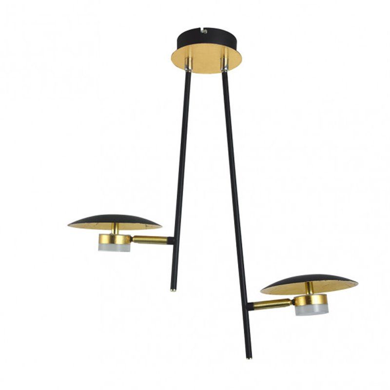 FAB 153692016 | Colgante Ciudad Del Cabo 2l 12w 4000k Negro/oro 52x49x15 Cm 1080 Lm Dirigible Y Orientable