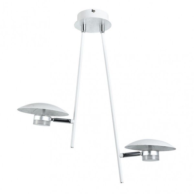 FAB 153692074 | Colgante Ciudad Del Cabo 2l  12w 4000k Blanco/plata  1080 Lm 52x49x15 Cm Dirigible Y Orientable