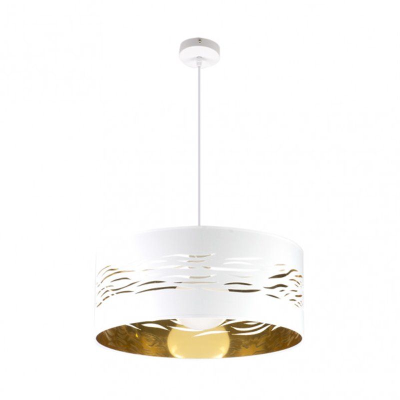 FAB 157795075 | Colgante Niebla 1xe27 Blanco/blanco-oro Regx50x50 Cm