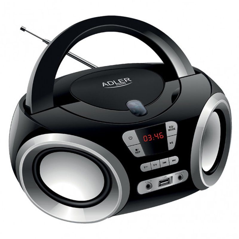 FAB P019AD1181 | Radio Portatil Fm Antena Telescopico Con Cd Y Mp3   Salida Auriculares 20 Mem. Red Y Pilas