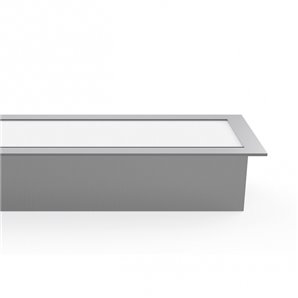 Regleta Led slim plana 10W 30cm Aluminio