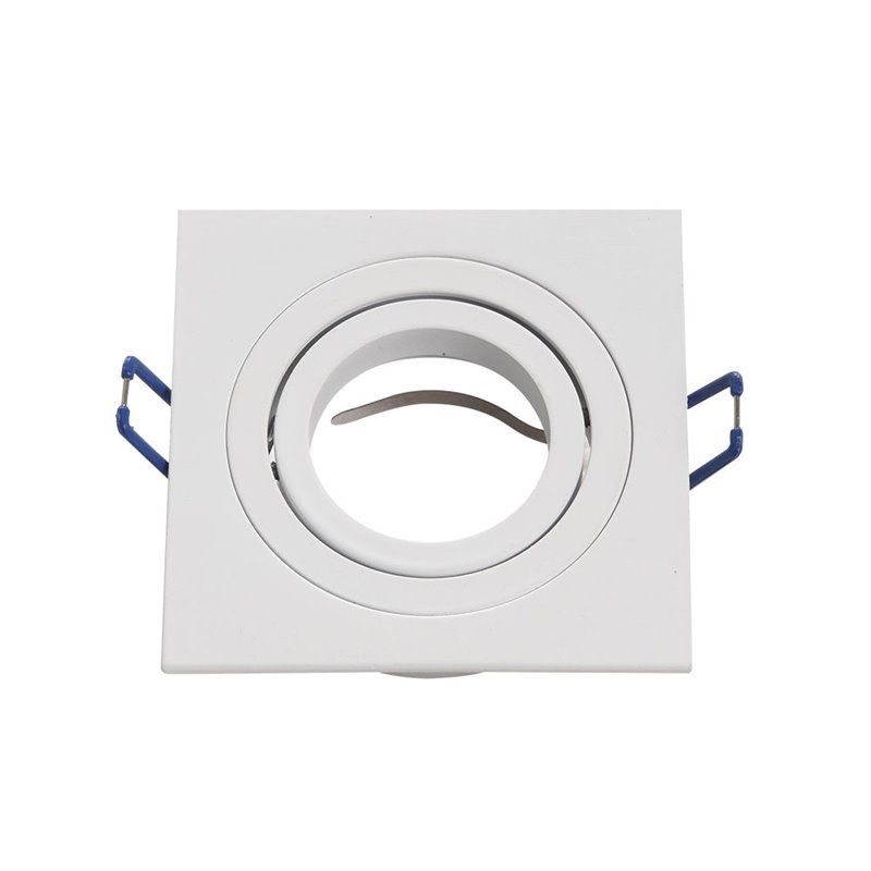 FAB 14348CU01 | Recessed Orient.cenote 1xgu10 Square White 2x9,2x9,2 Cm 8 Cut. C / lamp holder