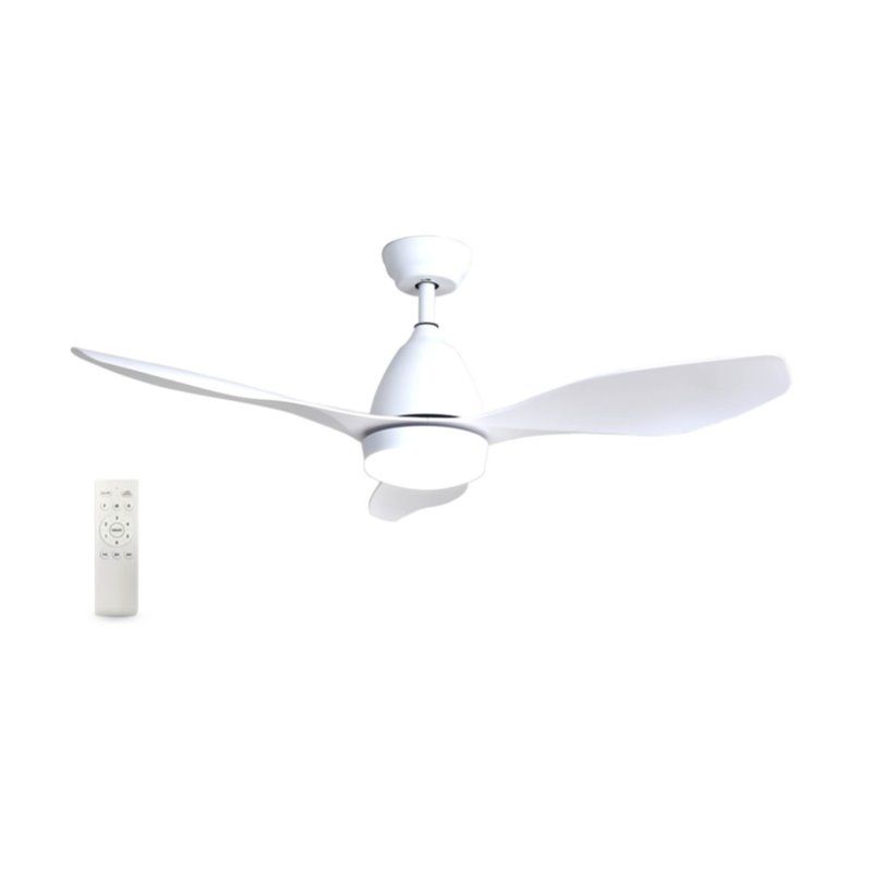 Ventilatore da soffitto smart wifi con telecomando 48' Motore DC 3000K 3 pale Bianco GSC 300020000