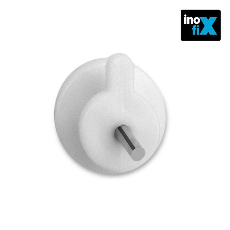 Cabide simples branco INOFIX 3000-2 (Blister 6 unidades)