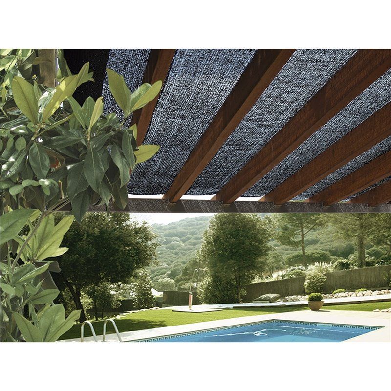 MALLA PLEGABLE VERDE 3X4MTS MALLA PARA SOMBREO  MUY LIGERA Y RESISTENTE  OCULTACION DEL 70%