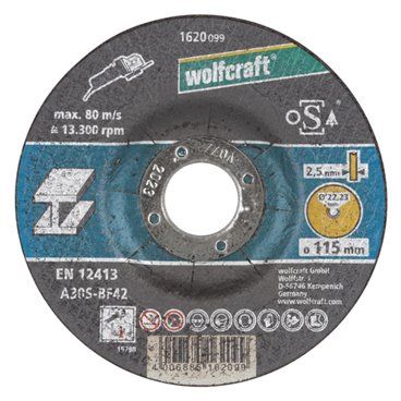 Disco de corte para metal ø 125 x 2,5 x 22,23mm. 1622099 wolfcraft