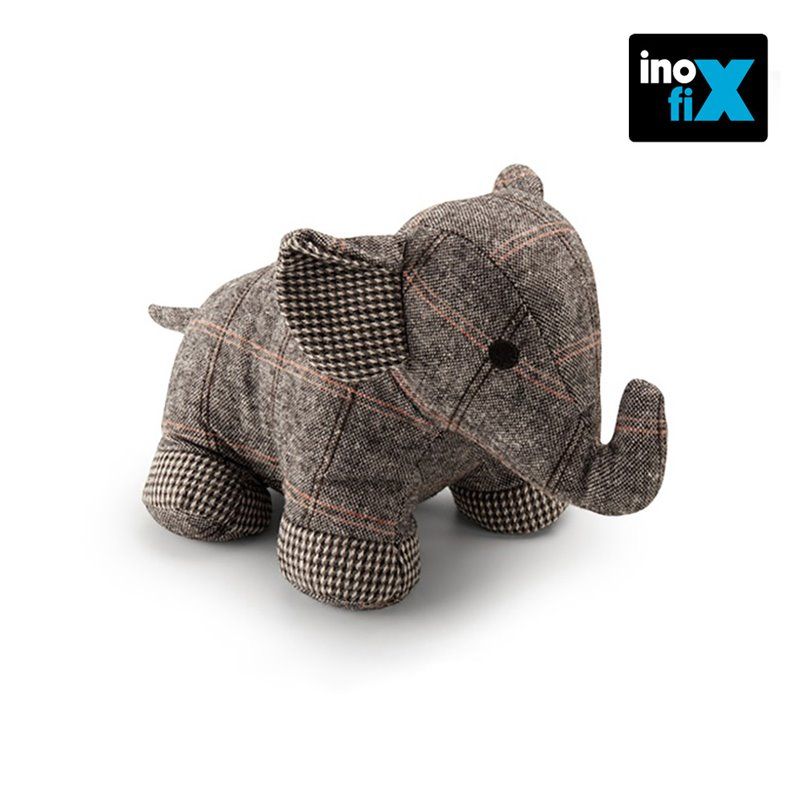 TOPE TEXTIL SUJETAPUERTAS 1KG ELEFANTE GRIS. TEJIDO TEXTIL DE POLIÉSTER RELLENADOS DE ALGODÓN SINTÉTICO Y ARENA, MUY ÚTILES Y PR