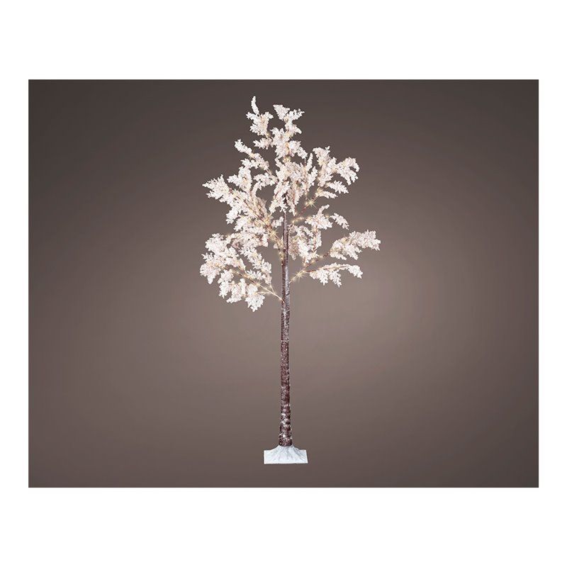 ARBOL MICRO LED FLORES BLANCAS IP44 180CM 180L