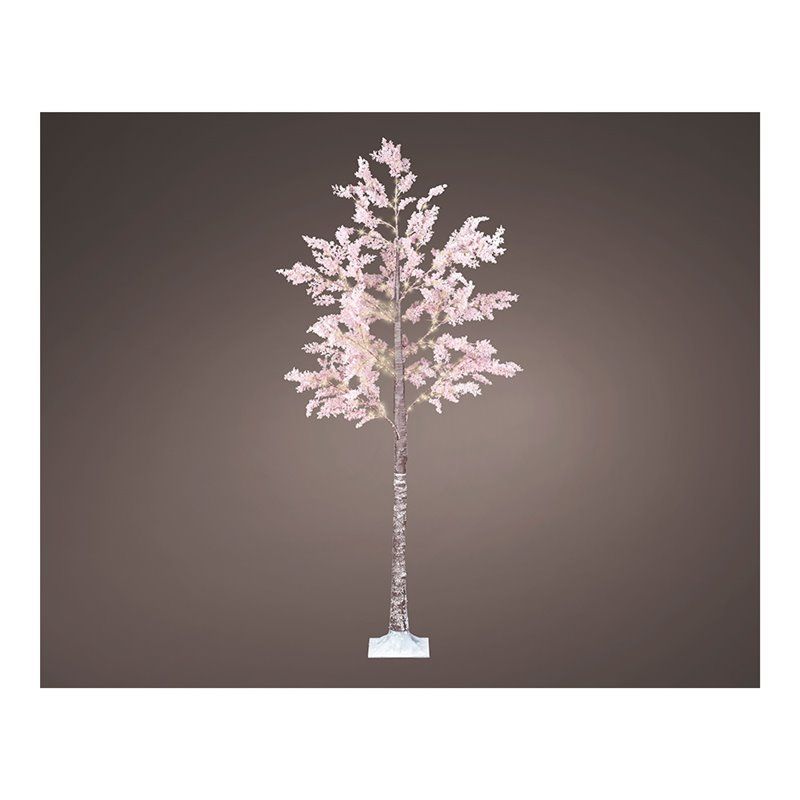 Arbol micro led flores rosas ip44 210cm 270l